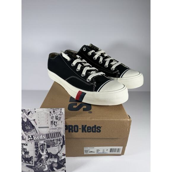 New Pro-Keds Men's Royal Lo Classic Black Canvas PK54468 Size 11 NIB - Picture 4 of 11